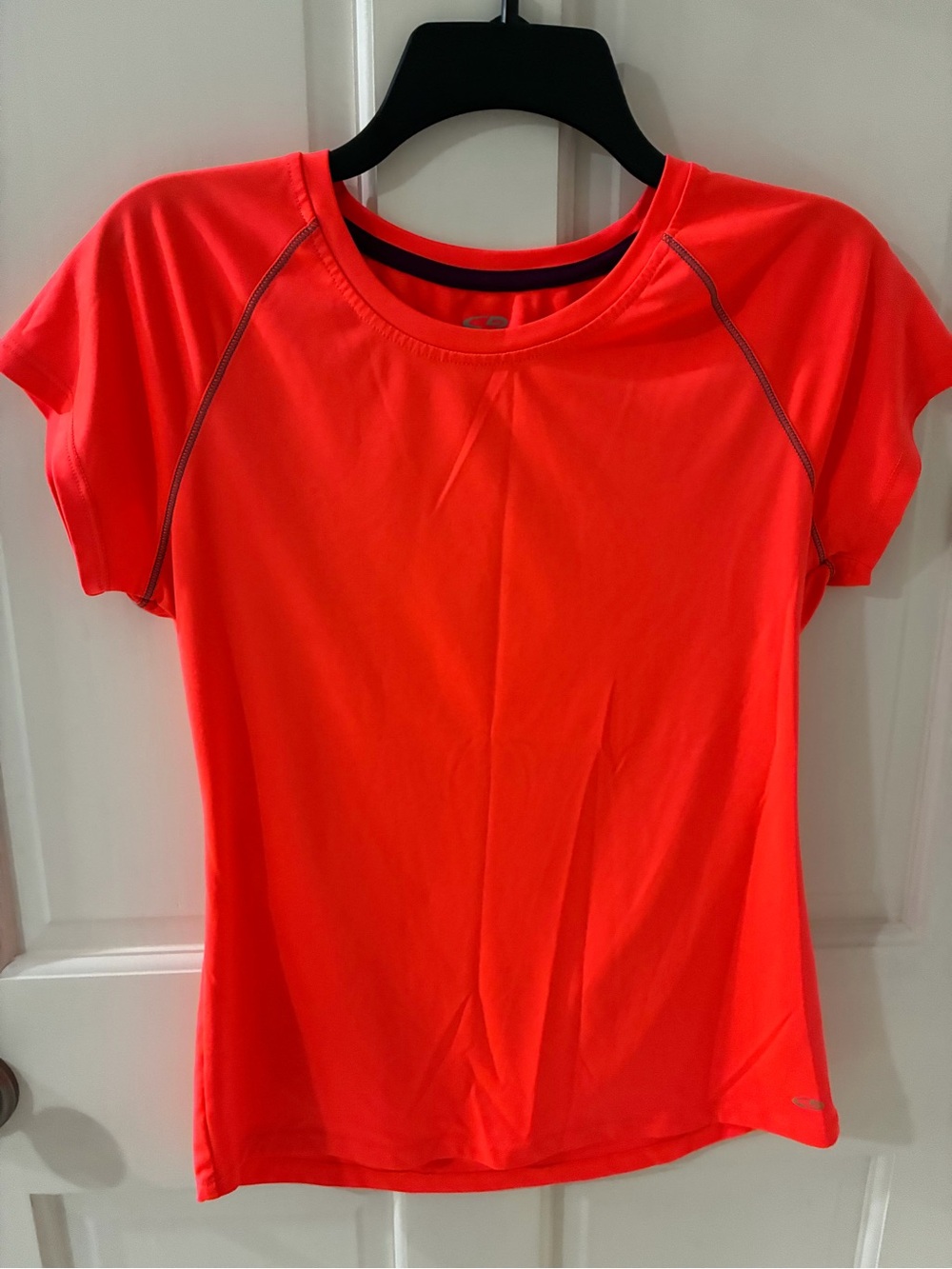 Champion Fitted Women's Short-Sleeve Tee in Bright Coral-Red